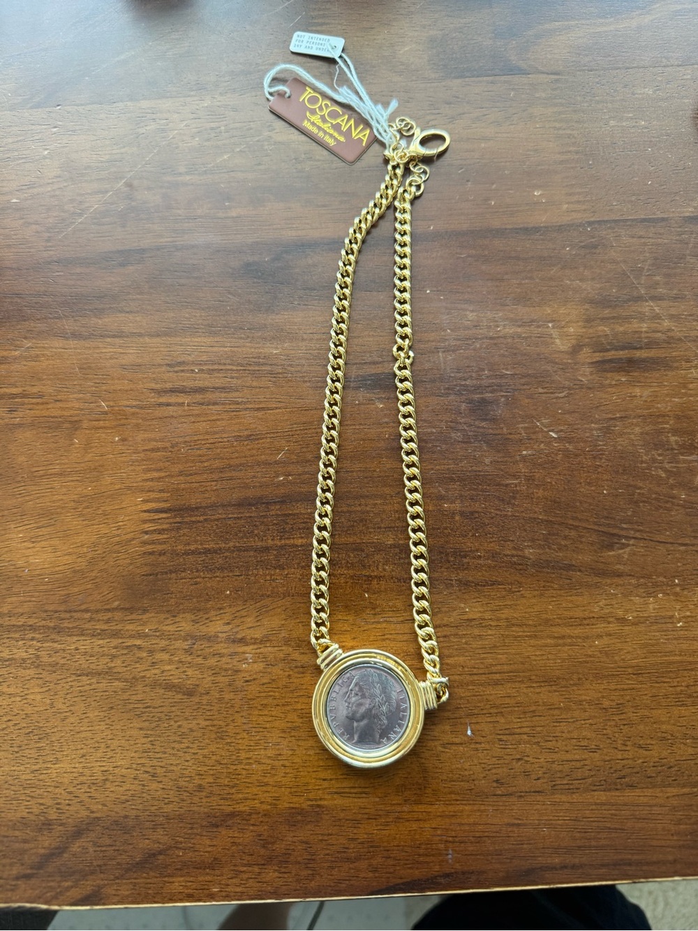 Gold Coin Medallion Necklace - Women Jewelry